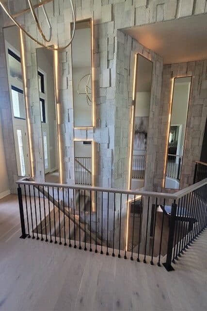 stairway mirror installation and replacement